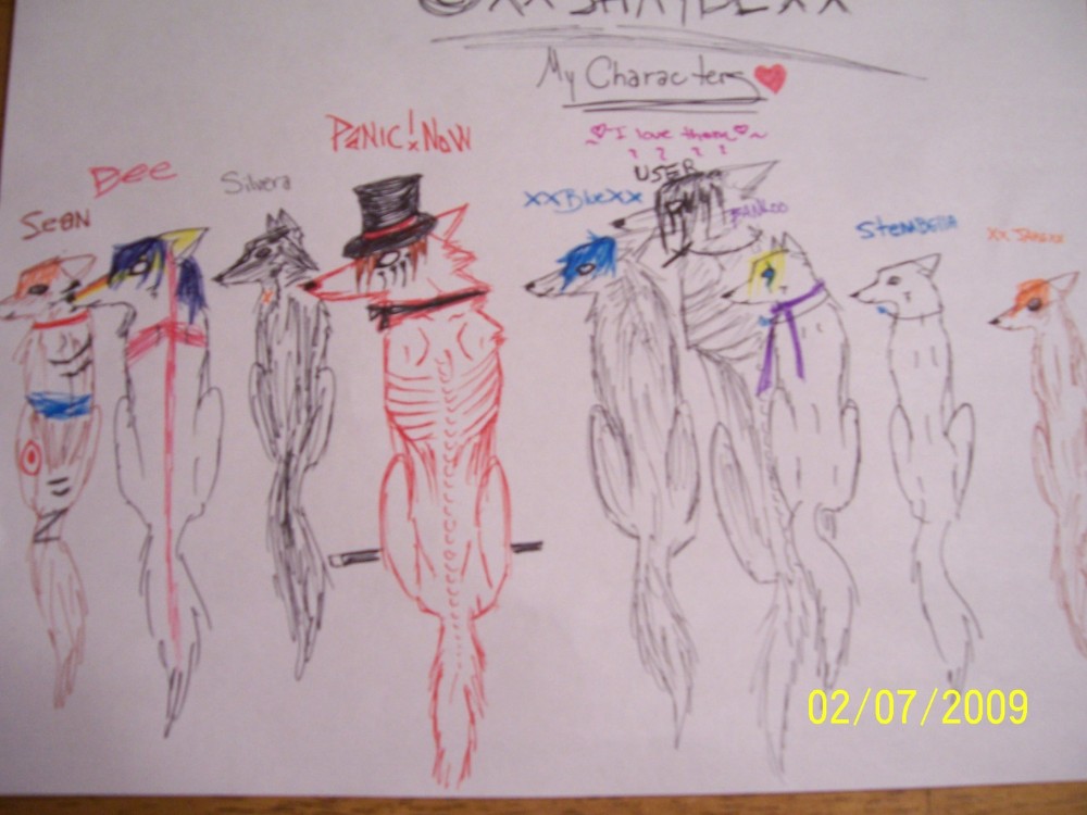 My Characters *i luffs them*
