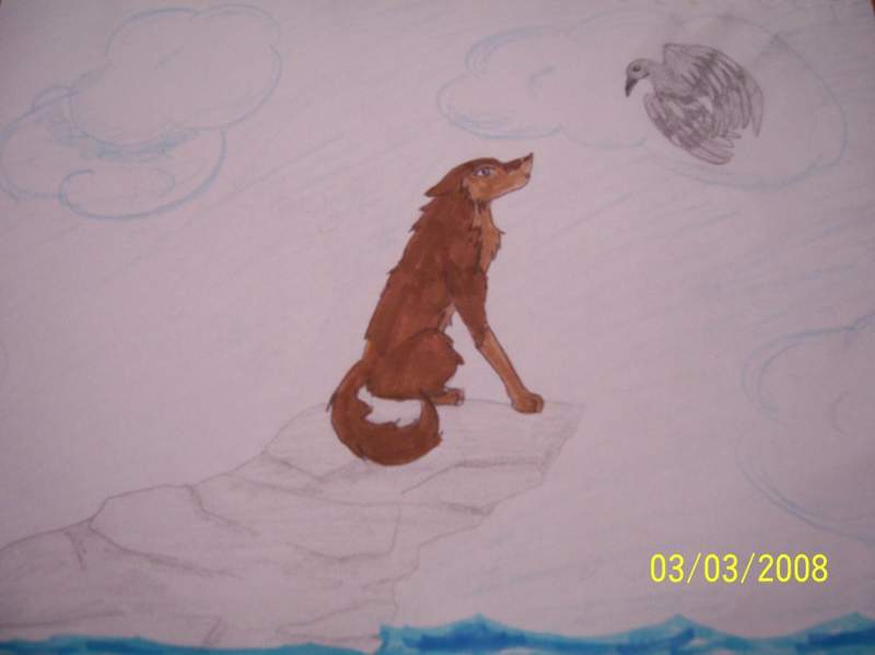 Aleu talking to the Raven