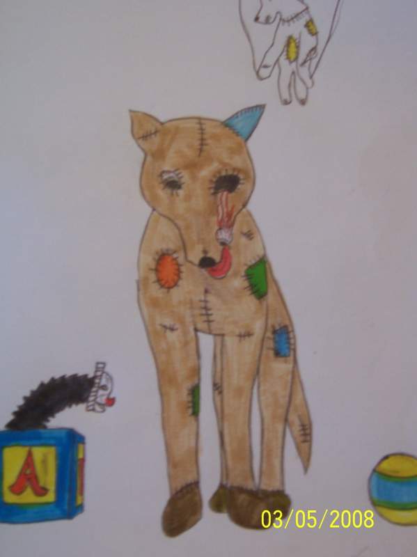 Stuffed wolf 