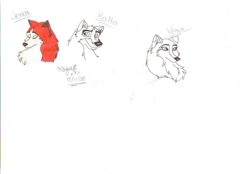 Jenna, Balto and Vega