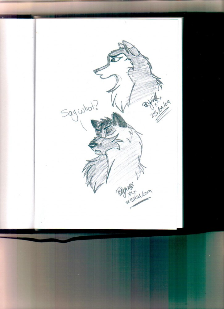 Sketchbook doodles 1 - Vega and Bendek