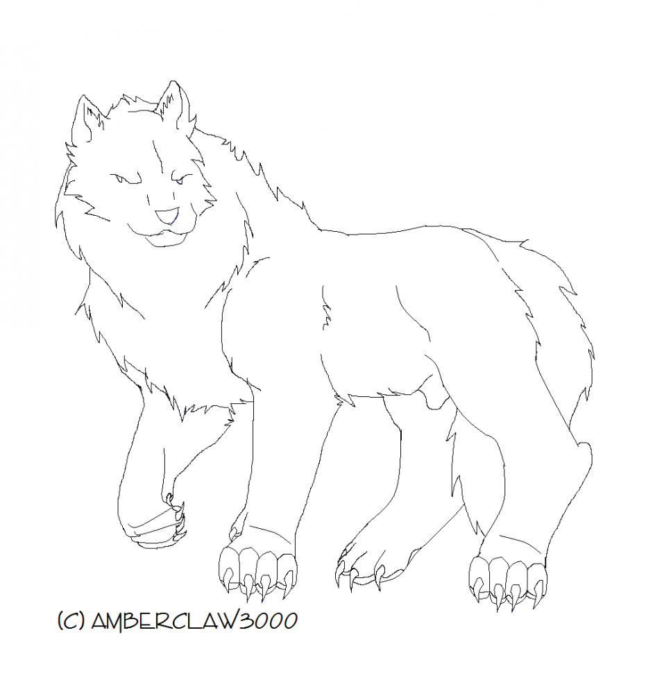 Long Haired Lineart