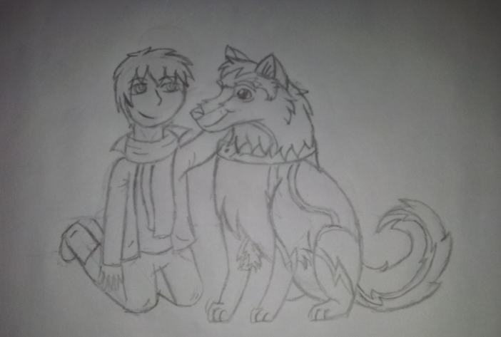 A boy and his dog