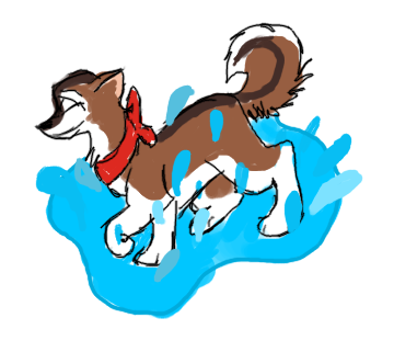 Splashing about