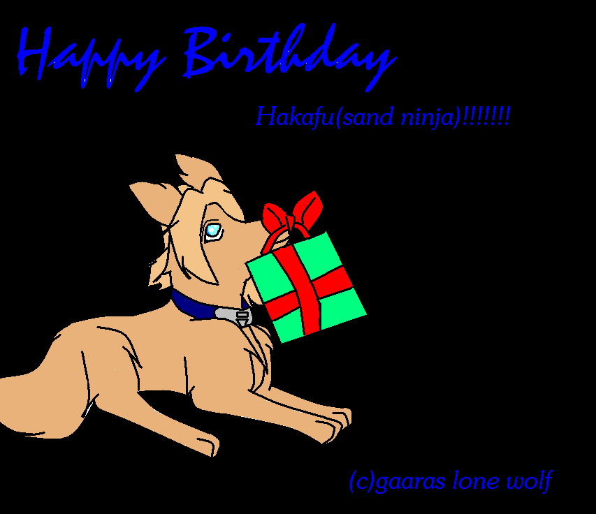 Birthday Gift for Hakafu(sand ninja)