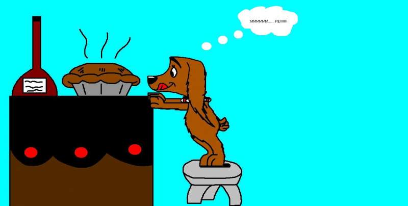 A cocker spaniel as a cartoon
