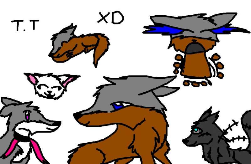 Iceshadow's characters plus one that I created