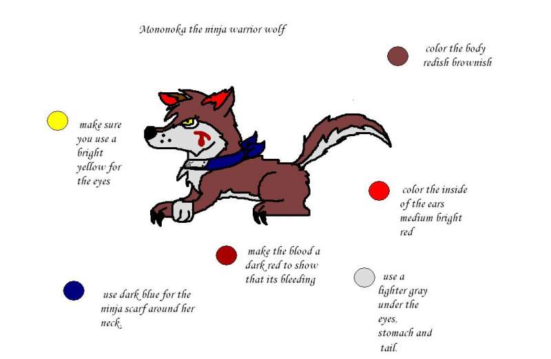  Mononoka the ninja warrior wolf