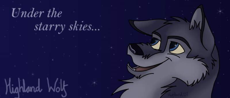Under the starry skies...
