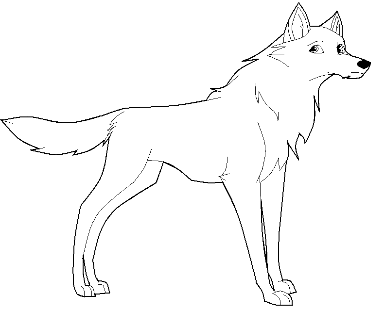 Wolf Lineart