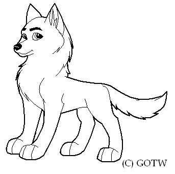 Puppy lineart