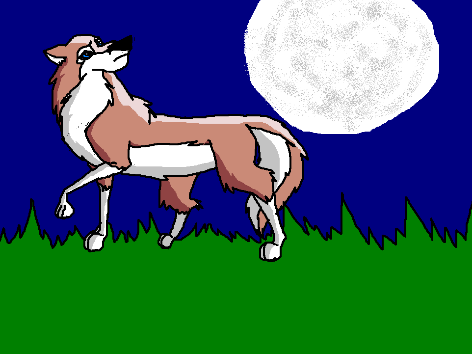 Aleu Watching In The Moon