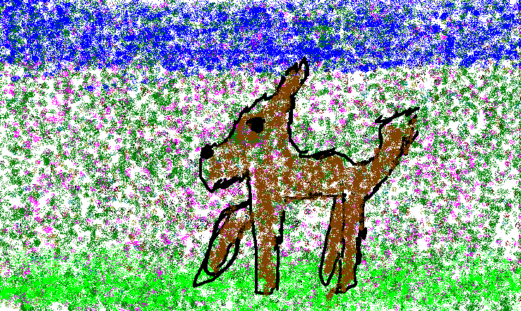 Sprayed wolf