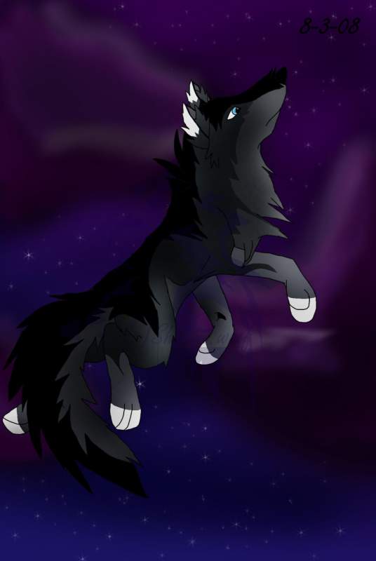 Nightrider in the night sky