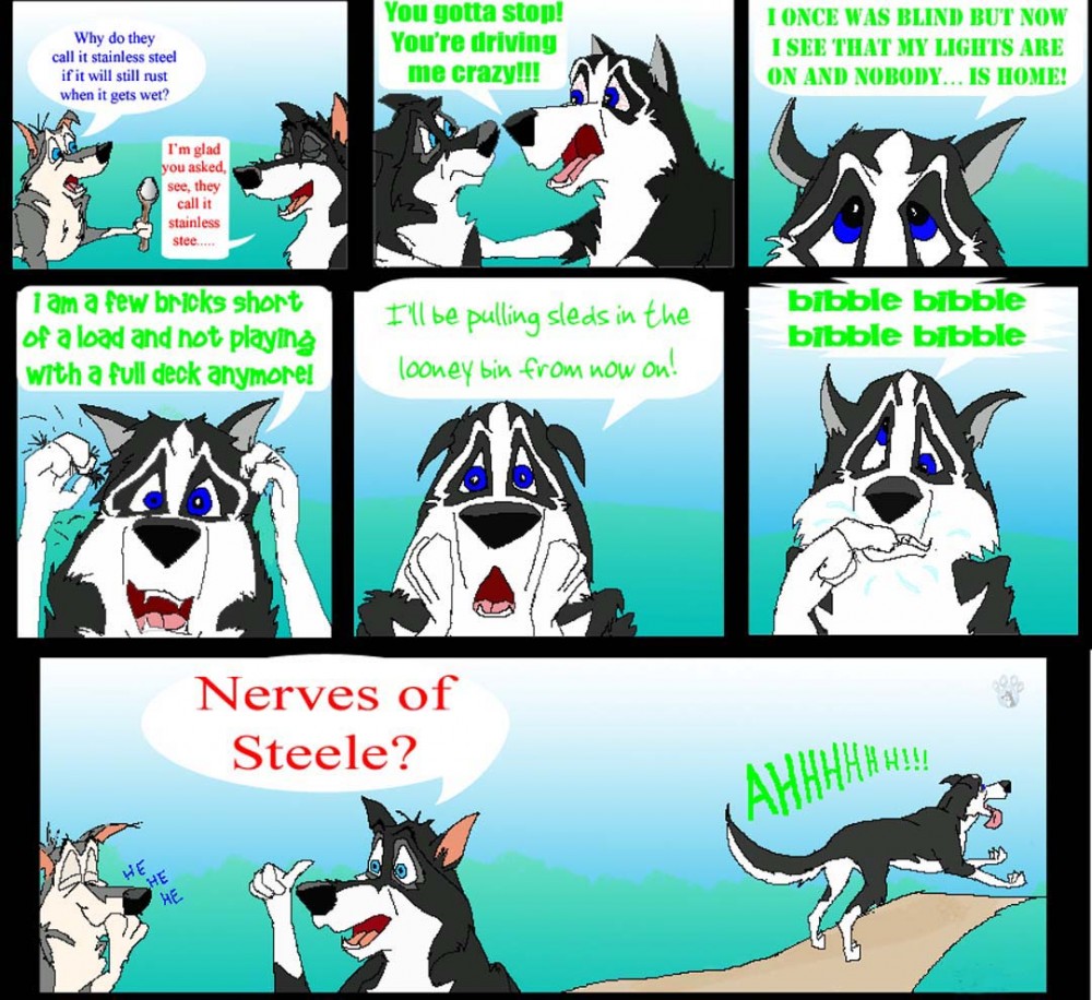 Steele goes crazy