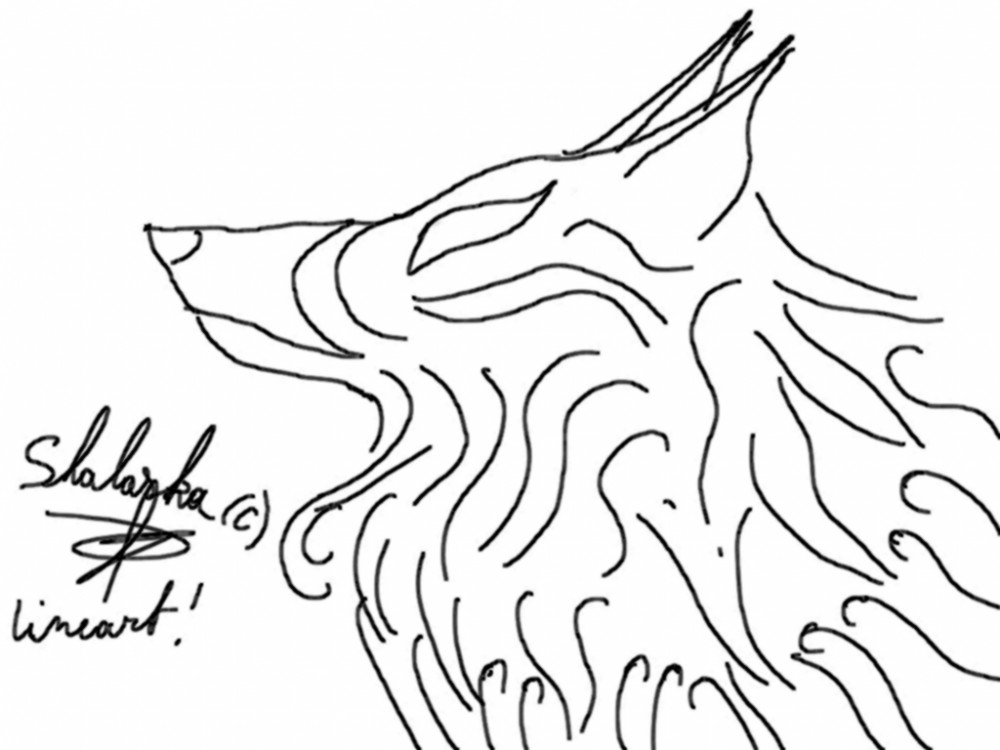 lineart tribal