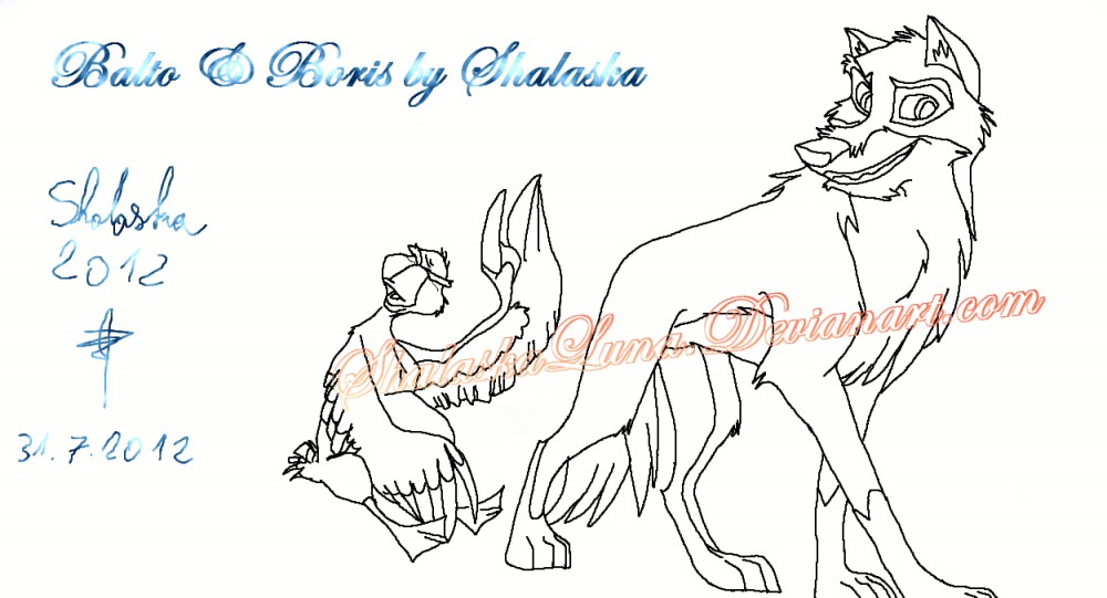 Balto & Boris Lineart Standard