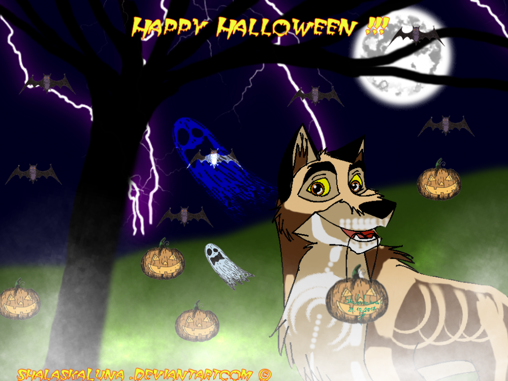 Balto halloween Skulldog