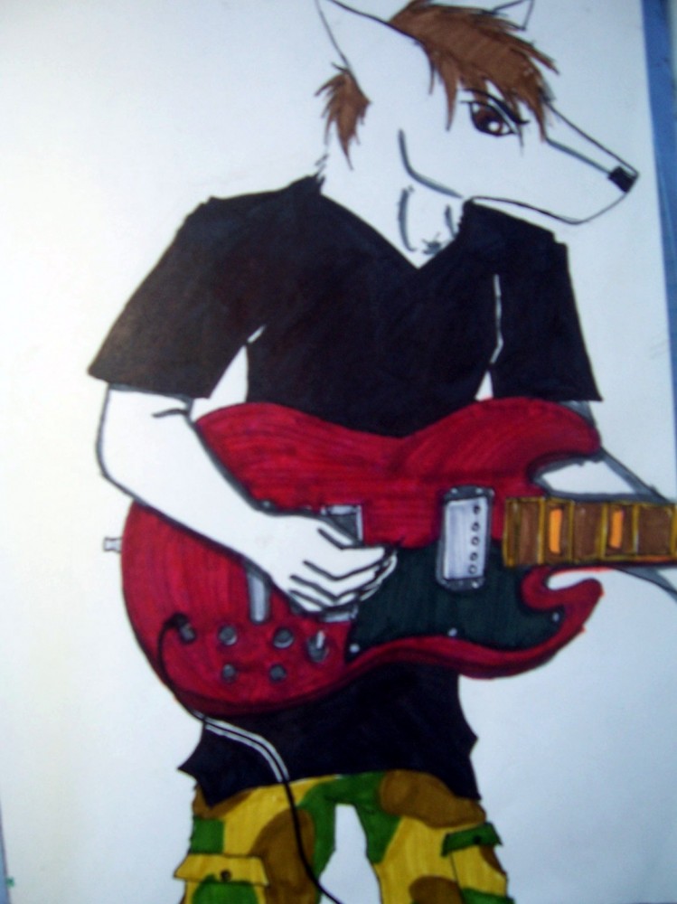 My cousin can paly guitar so yeah......Here he is.