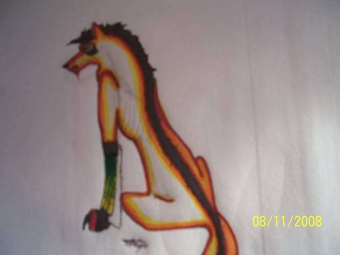 Rnadom wolf that I was tryin' different colours on