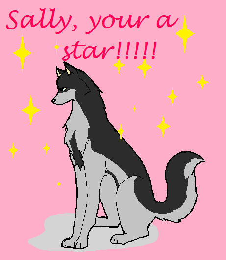 Sally your a star!!!!!!!!