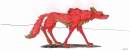Scary Red Wolf
