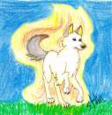 Silverfire as a Mythical Wolf