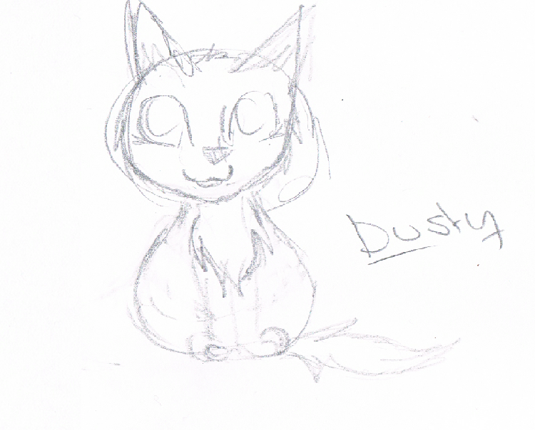 Dusty as a pup sketch