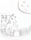Haki and Tatch by the river