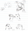 First drawing of Haki8 and friends