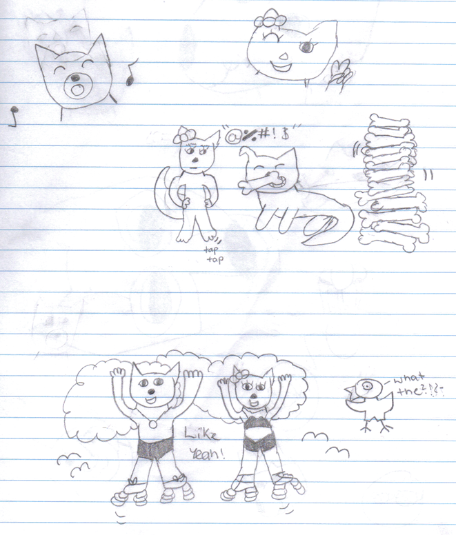 Palby and Pinchy doodles