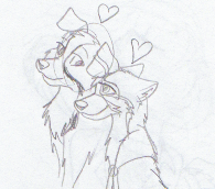 Sector and Salome uncolored doodle for Faye ^^