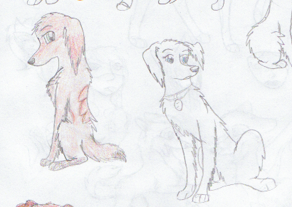 random dog and Nudge 