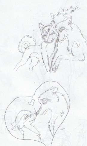 Zion and Hailey doodles ^^
