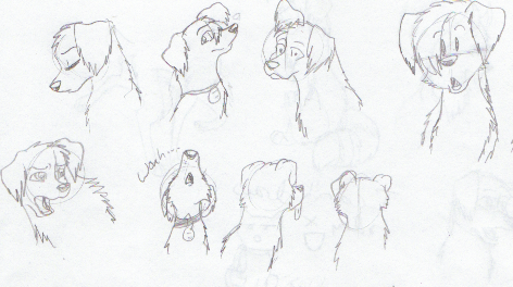 Nudge and Alley doodles