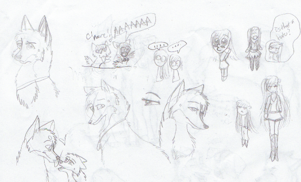 More doodles of Isis ^^ and some chibis xD