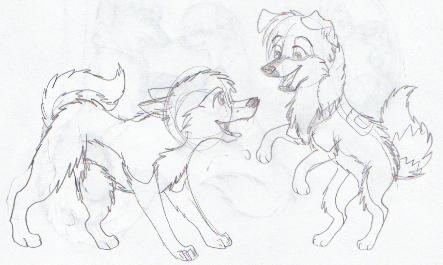 Finally ^^; All my doodles of Harmony and Aidan <3