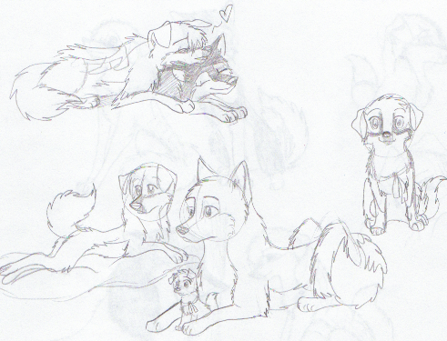 My most favorite doodles of Aidan and Harmony