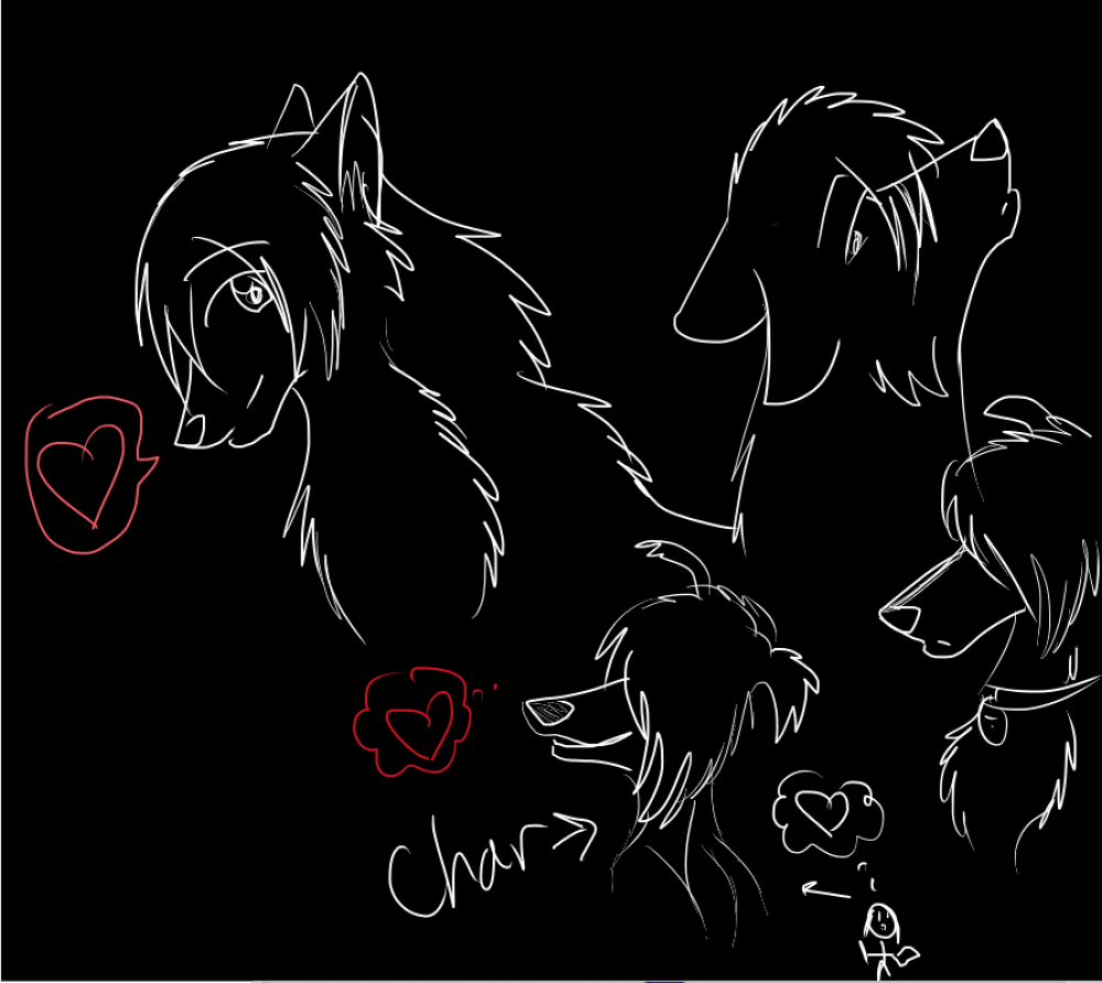 Doodles with a black bg again