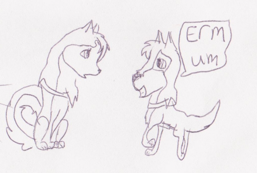 My first ever Balto and Jenna Drawing (2006)