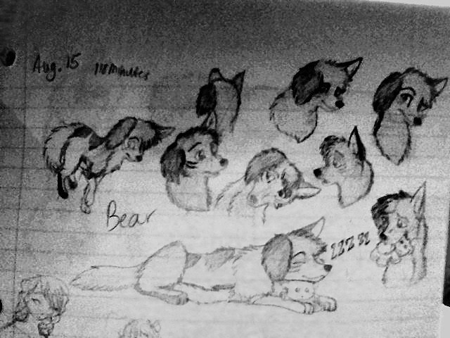 Doodles from August- Bear