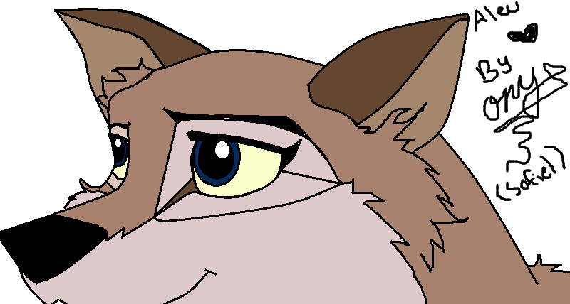 my alue colored line art