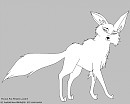 Fennec Fox Lineart
