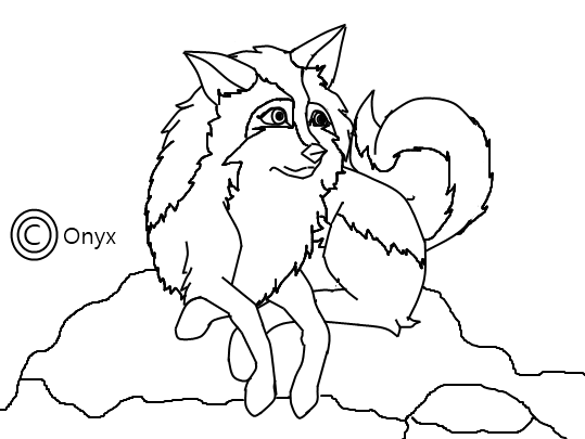 Husky line art