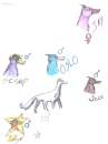 a random scetch of some wolfs