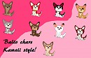Kawaii style balto chars