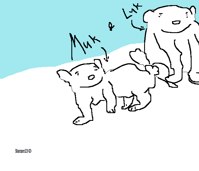 Muk & Luk on snow