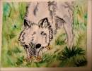 wolf watercolor 