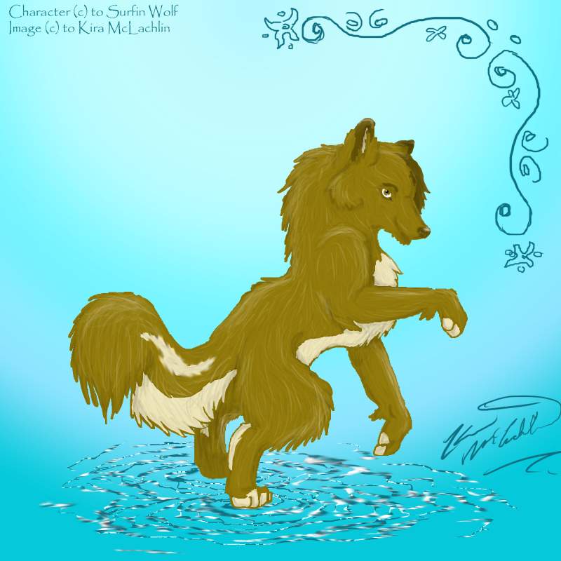 Art Trade with Surfin Wolf