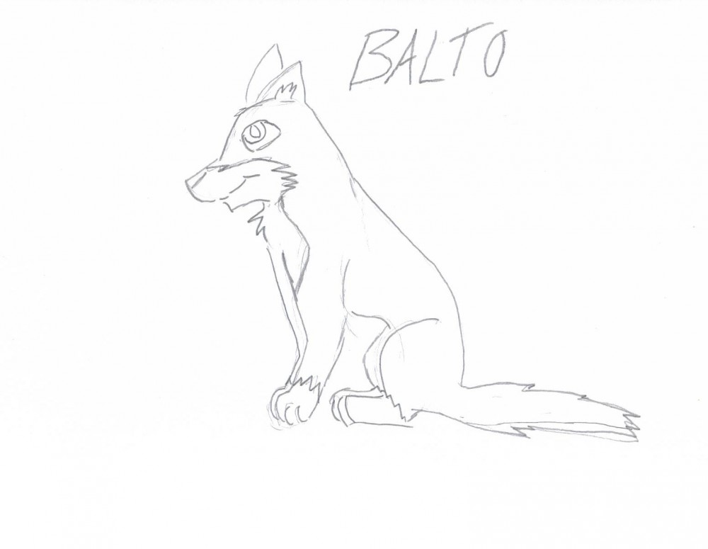 My First Balto Drawing.